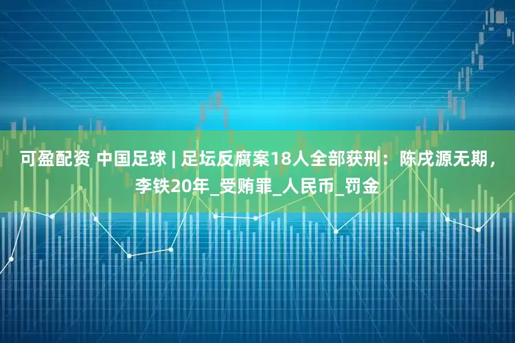 可盈配资 中国足球 | 足坛反腐案18人全部获刑：陈戌源无期，李铁20年_受贿罪_人民币_罚金