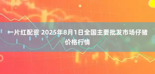 一片红配资 2025年8月1日全国主要批发市场仔猪价格行情